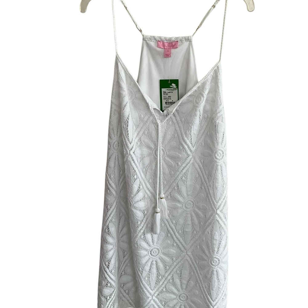 Lilly Pulitzer Dusk White Lace swim coverup Sz M